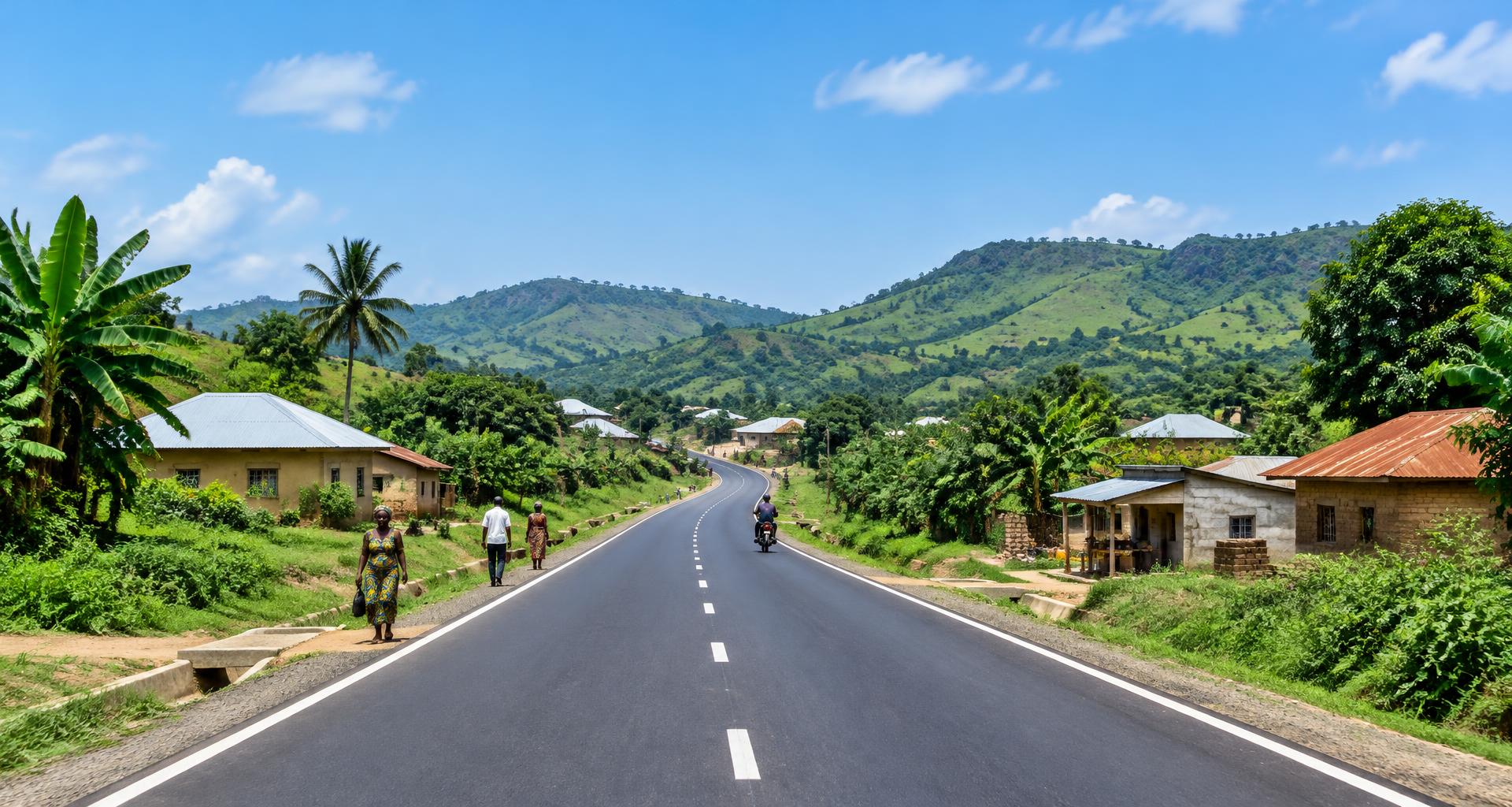 A road connecting a rural community